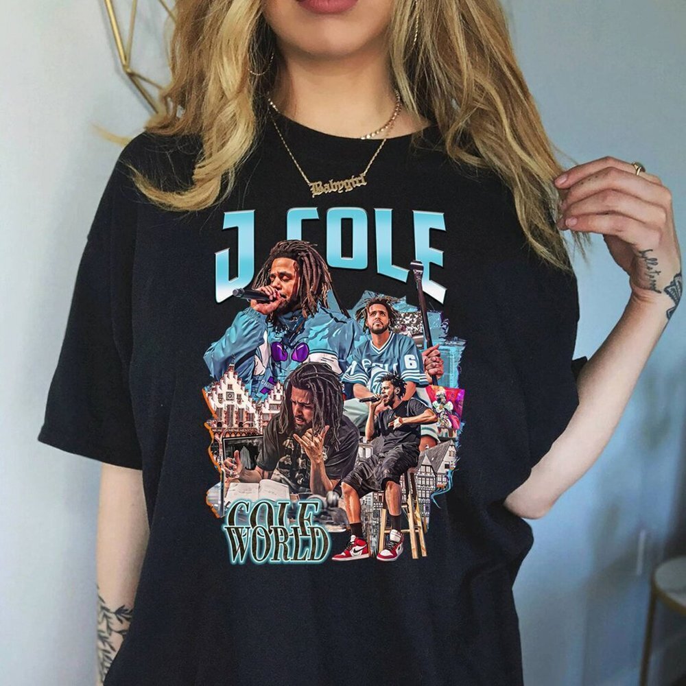 J Cole Tshirt Rapper Shirt Bootleg Rap Tee 90S Shirt Jcole Graphic